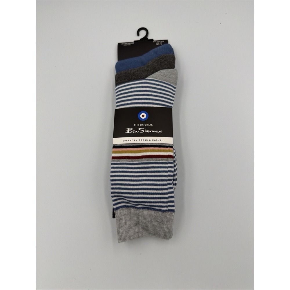 Ben Sherman Men's 3-Pairs Everyday Dress & Casual Socks. Easter Men's Socks.